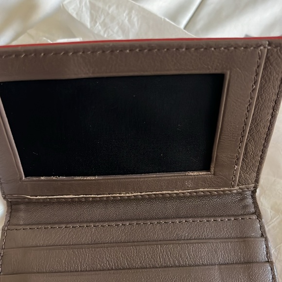 Dior Red Leather Card Wallet PreLoved - Picture 9 of 14